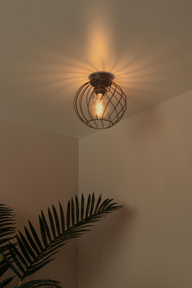 Lucide DANZA - Zapustené stropné svietidlo - Ø 25 cm - 1xE27 - Čierne